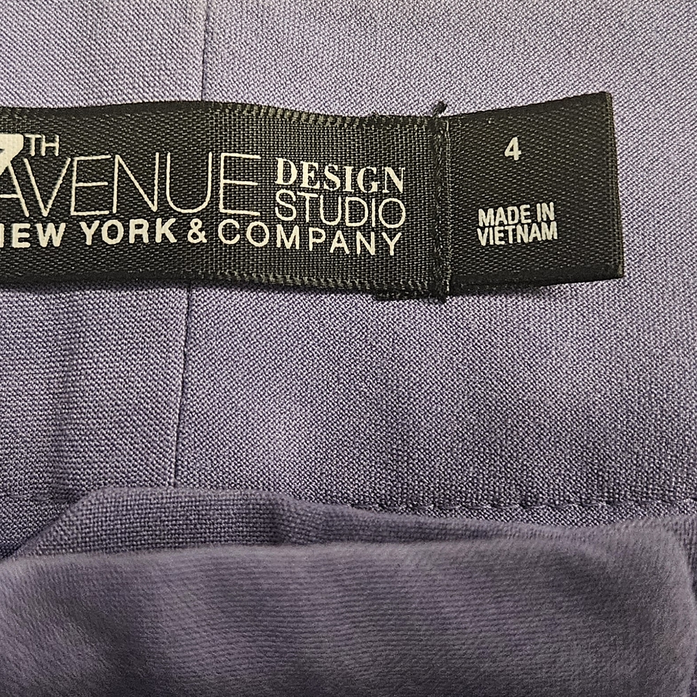 New York & Company Purple Straight Leg Pants